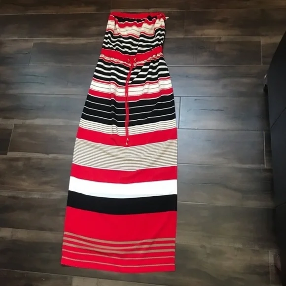 #92 Cache Maxi Drawstring Dress - Picture 2 of 4